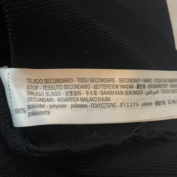 Zara high neck ribbon bow collar dress M - Picture 9 of 12